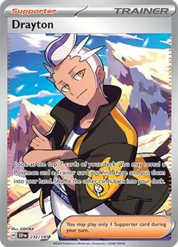 Drayton - 232/191 - SV08: Surging Sparks NM Pokemon Card - Image 1
