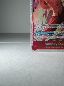 Monkey.D.Luffy OP16-015 Super Rare The Time of Battle One Piece Near Mint - Image 5