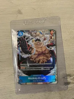 One Piece Monkey D Luffy Carrying On His Will OP13 Treasure Rare 1st - Image 1