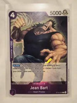 Jean Bart ST10-009 Common Ultra Deck: The Three Captains One Piece Foil NM - Image 1