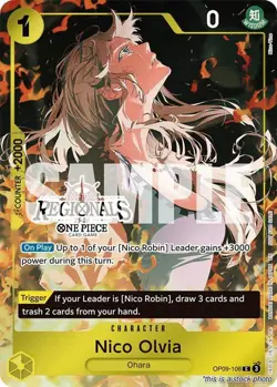 One Piece Card Game Nico Olvia (Offline Regional Participation Pack 2025 Vol.... - Image 1