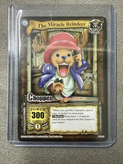 2005 One Piece CCG Chopper The Miracle Reindeer Promo Card PR015 SILVER SKULL - Image 1