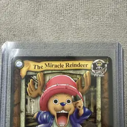 2005 One Piece CCG Chopper The Miracle Reindeer Promo Card PR015 SILVER SKULL - Image 3
