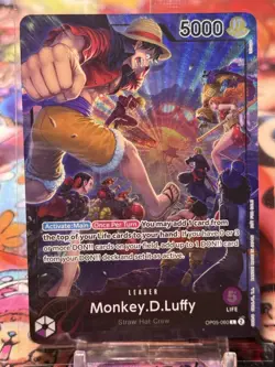 MONKEY D LUFFY - One Piece OP05-060 - SEALED PROMO Leader L - PSA Magazine - Image 1