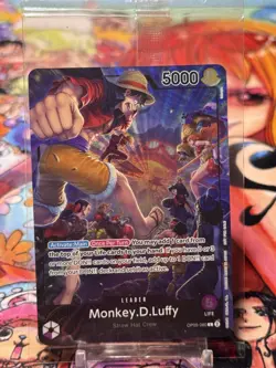 MONKEY D LUFFY - One Piece OP05-060 - SEALED PROMO Leader L - PSA Magazine - Image 2