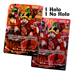 One Piece 🇯🇵 2x Promo Luffy P-159 Foil & No Foil 29th Anniversary Precommande - Image 1