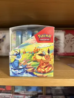 Pokemon Prismatic Evolutions Mini Tins x8 Full Set Display Case New & Sealed - Image 4