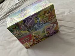 Pokemon Prismatic Evolutions Mini Tins x8 Full Set Display Case New & Sealed - Image 1