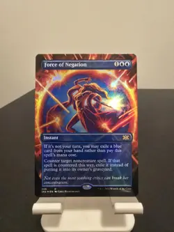 Force of Negation (Borderless) #346 Foil (NM) Double Masters 2022 MTG - Image 1