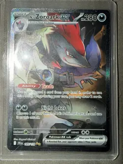 N's Zoroark ex 185/159 Special Illustration Rare Journey Together Pokemon NM - Image 1
