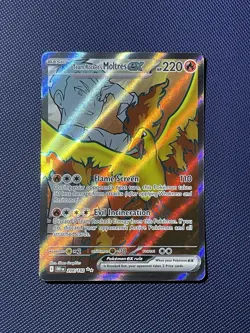 Pokemon TCG Destined Rivals Team Rocket's Moltres ex 208/182 • Ultra Rare • Holo - Image 1