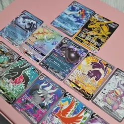 13 Nintendo Pokemon TCG Crown Zenith 11 Card Lot Holo Arceus VSTAR Chein-Pao ex - Image 3