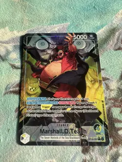 One Piece Marshall D. Teach OP16-080 Alt Art Leader - The Time of Battle - Image 1