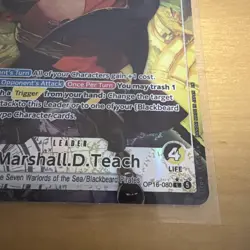 One Piece Marshall D. Teach OP16-080 Alt Art Leader - The Time of Battle - Image 3