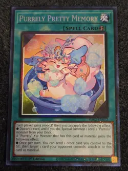 Purrely Pretty Memory RA02-EN072 1st Edition Prismatic Collector's Rare Yu-Gi-Oh - Image 1