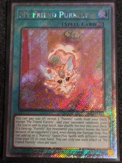 My Friend Purrely RA02-EN071 1st Edition Platinum Secret Rare Yu-Gi-Oh NM/M - Image 1