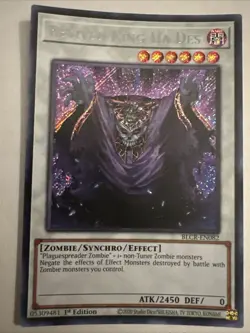 Yugioh Revived King Ha Des BLCR-EN082 Secret Rare 1st Ed NM - Image 2
