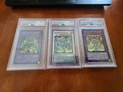 Lot Of 3 Yu-Gi-Oh PSA Graded Cards Vintage Holo Stardust Elemental Hero Balter - Image 3