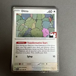 Pokemon TCG - Ditto 132/185 Holo Play Stamped Prize Pack Series 6 151 - Image 1