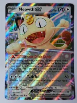 Meowth Ex 062/088 - Double Rare - Mega Evolution: Perfect Order - Pokemon TCG NM - Image 1
