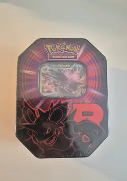 Pokemon TCG Destined Rivals Team Rocket's Tin NIDOKING EX | Brand New & Sealed ✅ - Image 1