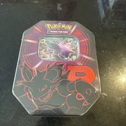 Pokemon TCG Destined Rivals Team Rocket Tin: Nidoking Ex Sealed - Image 1