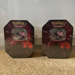 2 Pokemon TCG Destined Rivals Team Rocket’s Nidoking Tin New & Sealed 🔥UK 🇬🇧 - Image 1