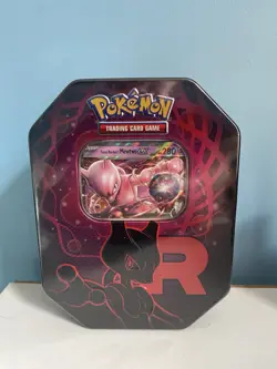 Pokemon TCG Destined Rivals Team Rocket Mewtwo EX Tin & Nidoking EX Tin Sealed - Image 2