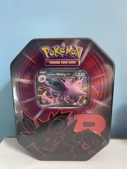 Pokemon TCG Destined Rivals Team Rocket Mewtwo EX Tin & Nidoking EX Tin Sealed - Image 3