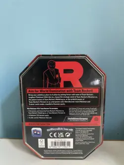 Pokemon TCG Destined Rivals Team Rocket Mewtwo EX Tin & Nidoking EX Tin Sealed - Image 5