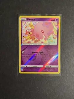 Munna 88/236 Reverse Holo Common Pokemon Card SM Unified Minds PTCG LP/NM - Image 1