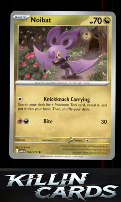 Noibat 156/217 Pokemon Common ME: Ascended Heroes Card NM - Image 1