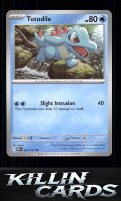 Totodile 041/217 Pokemon Common ME: Ascended Heroes Card NM - Image 1