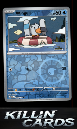 Reverse Holofoil Wingull 038/159 Pokemon Common SV09: Journey Together Card NM - Image 1