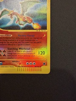 Pokemon TCG Expedition Base Set Charizard Card 40/165 E-Reader Reverse Holo Rare - Image 3