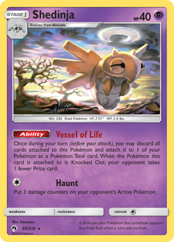 Shedinja 95/214 Rare | Lost Thunder | Pokemon Card - Image 1