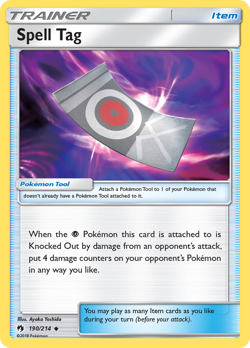 Spell Tag 190/214 Uncommon | Lost Thunder | Pokemon Card - Image 1