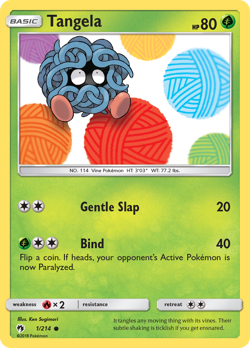 Tangela 1/214 Common | Lost Thunder | Pokemon Card - Image 1