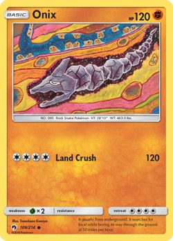Onix 109/214 Common | Lost Thunder | Pokemon Card - Image 1