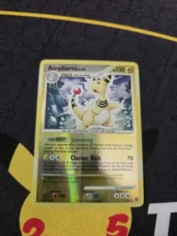 Ampharos Secret Wonders Reverse Holo Card 001/132 *print Line* - Image 1