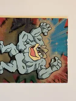 Pokemon Topps #68 Machamp Holo Foil Card - Series 1 Blue Logo - Good - Image 3