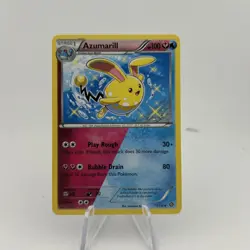 Pokemon TCG Azumarill 77/114 Common Non Holo Steam Siege Shiny 2016 Card NM - Image 1