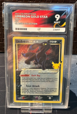Pokemon Card TCG Umbreon Gold star Holo 17/17 ACE 9 Mint Celebrations 25th - Image 1