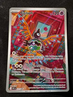 Sigilyph 121/086 Holo Illustration Rare White Flare Pokemon Card - Image 1