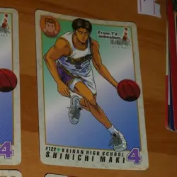 SLAM DUNK PP CARDDASS TV ANIMATION CARD REG CARTE 122 MADE IN JAPAN 1994 NM - Image 1
