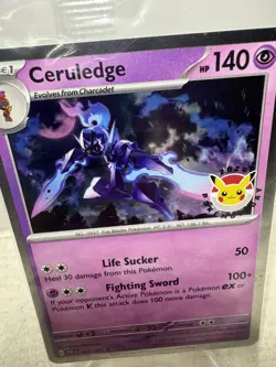 Sealed Eb Games Ceruledge Pokemon Day 2024 Card Rare Holo Promo 040/091 - Image 3