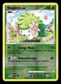 Shaymin 38/127 Reverse Holo Rare Platinum Pokemon Card - Image 2