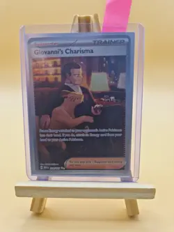 Pokemon Card Giovanni's Charisma 204/165 Special Illustration Rare Near Mint - Image 3