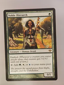 *Noble Hierarch 87 Rare Conflux Magic: The Gathering Cards - Image 1