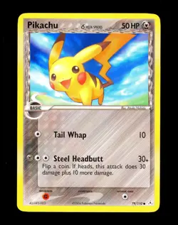 2006 Pokemon PIKACHU Ex Holon Phantoms Set NON HOLO Delta Species Card 79/110 - Image 1